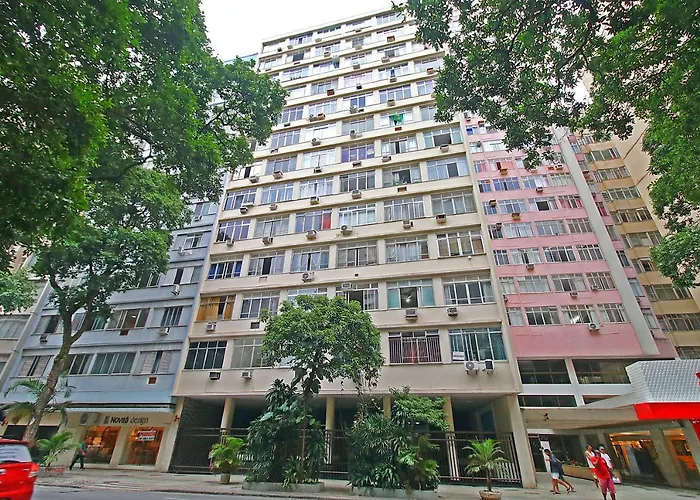 Fantástico 1 quarto e sala em Copacabana com vista para natureza Rio de Janeiro